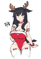 ahri from christmas by okdam