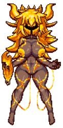 big_breasts color colored female helmet nude pixel_art shoulder_armor shuaner tagme terraria terraria_(lewdrraria) unconvincing_armor