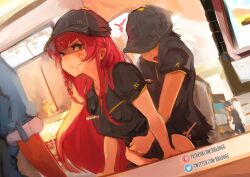 1girls bbadogg female hataraku_maou-sama! mcdonald's public public_sex red_hair sex unprofessional_behavior work_uniform working workplace yusa_emi