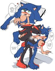 2boys anal anal_sex anthro begging chest_grab duo furry gay gay_sex male male/male nipples penetration penis shadow_the_hedgehog sonadow sonic_(series) sonic_the_hedgehog yaoi