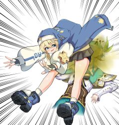 2boys ass_on_face blonde_hair blue_eyes blue_hair braid bridget fart fart_cloud fart_fetish farting farting_in_face femboy genshin_impact girly guilty_gear guilty_gear_strive hat kubang1001 looking_back open_mouth skirt smile venti_(genshin_impact)