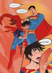 2boys age_difference artist_collab balls balls_grab battle_of_the_supersons big_cock big_penis black_hair blowjob blowjob_face blue_eyes blush bonding_with_dad boner cape clark_kent cock_gobble cock_hungry cum_hungry curved_cock dad_and_son daddy_and_twink daddy_kink daddy_penetrated dc dc_comics dialogue dialogue_bubble dilf english_text enticed_dad erect_penis erection father_and_son flying gay gay_blowjob gay_incest gay_sex giving_head going_down_on hard_on head_grab holding_penis huge_cock huge_penis human human_only humans humans_only incest jon-el jonathan_kent kal-el knob_polishing kryptonian licking_penis long_penis looking_at_penis male male_on_male male_only males males_only melcrumbs mouth_full_of_cock mouthful muscles muscular muscular_male oral oral_sex pawrncrackers penis_grab penis_out pleasure_face pleasured precum pubic_hair retracted_foreskin saliva_on_penis size_difference son_blowing_dad son_blows son_inviting_dad son_pleasuring_dad son_pleasuring_father son_satisfying_dad son_satisfying_father step-incest sucking_off sucking_penis superboy superboy_(jonathan_kent) superhero superman superman_(clark_kent) superman_(series) teen_boy testicles tongue_out torn_bodysuit twink_acts twink_and_daddy twink_blowing_daddy twink_blows twink_invites twink_inviting_daddy twink_pleasuring_daddy twink_satisfying_daddy veiny_penis