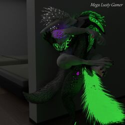 3d_(artwork) abs against_surface against_wall anal anal_sex animal_genitalia animal_genitals animal_penis anthro anthro_only blender_(software) canid canine canine_genitalia canine_genitals canine_penis duo duo_focus fur furry furry_only green_fur green_pawpads kissing knot male male/male male_only megalustygamer muscular muscular_anthro muscular_male noah-the-husker noah_(noah-the-husker) nude penis pink_penis pixel_nocturnus purple_markings red_penis rexouium sex sheath vr_media