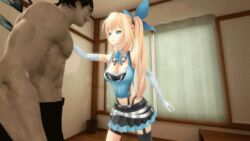 ballbusting cbt cock_and_ball_torture crotch_hit crotch_kick crotch_shot dark-skinned_male kicking_balls low_blow mirai_akari nutshot pale-skinned_female throbb77 virtual_youtuber