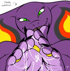 arbok cum_on_feet foot_fetish foot_focus scalie sebrina_arbok zp92