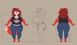 2022 anthro anthro_only big_breasts breasts canid canine clothing female fox furry furry_only goblin0verlord hair mammal