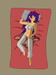 1girls accident bedwetting clothing dimwitrolo female female_only in_bed large_breasts omorashi pajamas peeing peeing_self see-through see-through_clothing shantae shantae_(character) sleeping smooth_skin solo visible_nipples watersports wetting wetting_clothing wetting_self