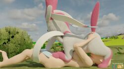 3d 3d_(artwork) 69 69_position animated bestiality blowjob doublestuffed duo fellatio female female_penetrated feral fur human interspecies male male/female male_pokemon/female_human mammal mp4 nintendo no_sound oral oral_penetration pokemon pokephilia sylveon tagme video webm white_fur widescreen zoophilia