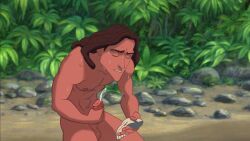 1boy balls disney drawfag drawthread_request edit edited erection gay genitals male male_only masturbation nipples penis retracted_foreskin screencap screenshot screenshot_edit tarzan_(1999_film) tarzan_(character) uncut unknown_artist yaoi