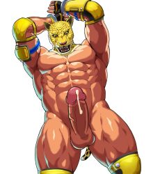 balls drawfag drawthread_request edit edited erection gay genitals king_(tekken) male male_only nipples penis retracted_foreskin sakuramaru123 tekken uncut