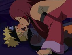 draining_kiss energy_drain female forced fuuka_(naruto) kissing male naruto reverse_rape role_reversal uzumaki_naruto