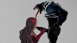 licking_penis marvel marvel_rivals penis scarlet_witch scarlet_witch_(marvel_rivals) spider-man_(series) venom_(marvel) venom_(marvel_rivals) wanda_maximoff