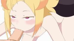 animated blonde_female blonde_hair blonde_hair blowjob capella_emerada_lugunica re:zero_kara_hajimeru_isekai_seikatsu tagme video