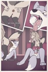 absurd_res animal_genitalia animal_penis anthro anus aroused_face ass bodily_fluids bodily_fluids_from_pussy bodily_fluids_in_mouth breasts canid canid_demon canine canine_genitalia canine_penis canis clothing comic demon dialogue dominant dominant_female drinking drinking_urine drooling drooling_tongue duo erection fangs feces female footwear fox genital_fluids genitals heart_eyes heart_symbol hellhound helluva_boss hi_res humiliation hybrid jacket living_toilet loona_(helluva_boss) male male/female mammal mouth_held_open mythological_canine mythological_creature mythology open_mouth page_6 page_number peeing peeing_in_mouth penis presenting presenting_anus presenting_hindquarters presenting_pussy pussy saliva scat scaty shit small_breasts smug smug_face socks submissive submissive_male teeth throbbing throbbing_penis tongue tongue_out topwear uvula wolf