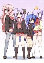 artist_request kagami_hiiragi konata_izumi lucky_star miyuki_takara tagme tsukasa_hiiragi