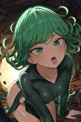 ai_generated green_eyes green_hair one-punch_man sfw tatsumaki tensor.art tensor_art