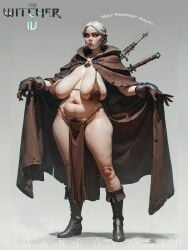 ai_generated amandovakin bikini_armor ciri huge_breasts mature_female milf perfect_body the_witcher_(series) the_witcher_4