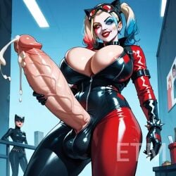 ai_generated cum cumshot dc_comics futa_only futanari harley_quinn