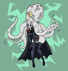 big_head bimbo bimbofication cape da-fuze dc_comics elf_ears femsub happy_trance lordebonfuze lovecraftian open_mouth parasite raven ring_eyes super_hero teen_titans tentacle thighhighs tongue tongue_out