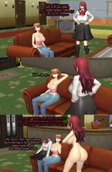 3d annoyed annoyed_expression ass ass_focus big_ass big_breasts bubble_butt busty clothes_removed completely_naked completely_nude completely_nude_female covered_nipples covering_crotch defeated defeated_heroine degradation embarrassed embarrassed_nude_female enf enf-persona-fan humiliated humiliation laugh mitsuru_kirijo persona persona_3 put_in_place stolen_clothes stripping vodkthulhu-3d yukari_takeba