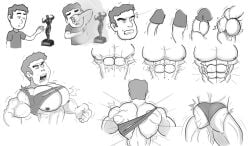 #muscle abs biceps comic male muscle_growth pecs salvador503 torn_clothes transformation triceps