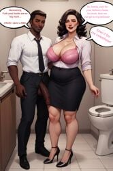 _rachel_(augus1u3) age_difference ai_generated bathroom big_breasts big_penis cheating_wife curvy_figure imminent_sex mommy mother mother_and_son sex