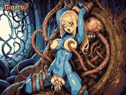 ai_assisted ai_generated animated animation aseprite_(artwork) blonde_hair cum_in_pussy gigatsu interspecies limited_palette metroid monster monster_on_female nintendo pixel_animation pixel_art samus_aran tentacle tentacle_rape tentacle_sex twitching vaginal_penetration vaginal_sex zero_suit_samus