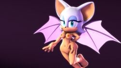 3d 4k bat bat_girl bedroom_eyes big_eyes blue_eyes disboi215 flying furry highres looking_at_viewer naked naked_female rouge_the_bat sfm simple_background smile sonic_(series) sonic_the_hedgehog_(series) source_filmmaker watermark white_fur white_head