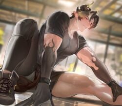 chong yue (arknights) from arknights by uyouu19