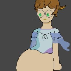 belly blank_stare blush chubby inflated_belly pixel_art sheep sheep_humanoid teo_(character) teo_the_sleepy_sheep_(character) vore vore_belly witclk