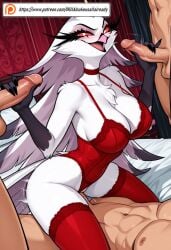 ai_generated gangbang hazbin_hotel helluva_boss stella_(helluva_boss) willainukeusallalready