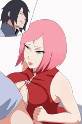 1boy 1girls 2d 2d_animation alternate_breast_size animated boobjob boruto:_naruto_next_generations breasts clothed_paizuri delalicious3 evilaudio favorite green_eyes hannya_san mature mature_female mature_woman milf mother mp4 naruto paizuri penis perpendicular_paizuri pink_hair sakura_haruno sasuke_uchiha seducing seductive seductive_eyes seductive_look seductive_mouth sound tagme titfuck titjob video woman