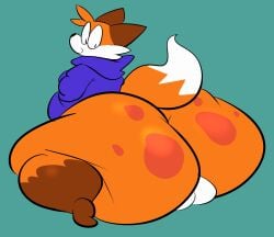 ass backsack balls bottomless fat fox fur huge_ass male neetbean soups_(superiorfox) thick_thighs wide_hips