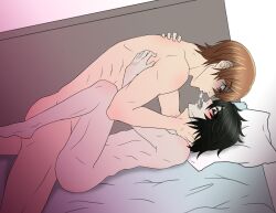 artist_request commission_art cum death_note hate_fuck hate_sex l_lawliet light_yagami missionary missionary_position penis spit spitroast yaoi