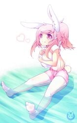 1girls breasts bunny_ears bunny_girl cute fiz fizintine in_water soft tagme thighs white_background wholesome