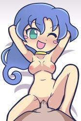 accurate_art_style anon artstyle_imitation female furii_(artist) male medium_hair naked nude open_mouth pov puyo_puyo puyo_puyo_artstyle rulue sex tagme uncensored vaginal_penetration white_background