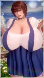 1girls 3d big_breasts breasts breasts busty cleavage curvaceous curvy curvy_body curvy_female curvy_figure female female_focus huge_breasts idolmaster idolmaster_cinderella_girls large_breasts oikawa_shizuku voluptuous yaotama