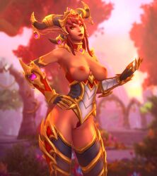 3d alexstrasza alvarina dragon dragonflight female large_breasts milf solo world_of_warcraft