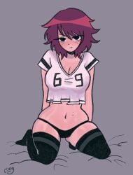 69_(number) big_breasts breasts female kim_pine light-skinned_female megrocks scott_pilgrim solo solo_female tagme