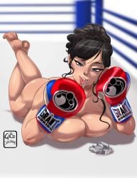 1girls 2022 areola areolae artist_name ass athletic athletic_female bedroom_eyes big_ass big_breasts big_butt big_thighs black_hair blue_eyes boxer boxing boxing_gloves boxing_gloves_only boxing_ring breasts butt commission eyebrows eyelashes eyes female female_focus female_only fighter fit fit_female gabocaricaturas gloves hair half-closed_eyes himeko_(qwaser88) hips human human_only humanoid light-skinned_female light_skin lips looking_at_viewer mouthguard naked nipples nude original original_character pinup red_boxing_gloves red_gloves solo thick thick_hips thick_legs thick_thighs thighs toned toned_female tongue tongue_out voluptuous watermark wide_hips