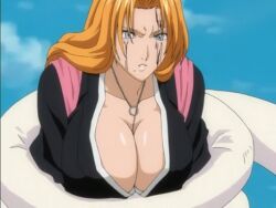 1girls big_breasts bleach boobs breasts luppi_antenor matsumoto_rangiku necklace orange_hair tagme