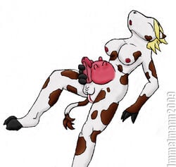 1futa adriky1012 anthro arms ass balls blonde_hair bovine breasts brown_markings closed_eyes collaboration colored furry futa_only futanari hair herm hooves immelmann intersex legs lying masturbation multi_nipple nipples on_back open_mouth penis pussy sheath sideboob solo solo_futa spread_legs spreading tail udders watermark