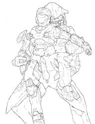 1boy 1girls 2010 2d alien armor balls ballsack bumpy_penis catherine-b320 cloaca erection faceless_female fangs female female_human female_spartan_(halo) femsub full-face_helmet halo_(series) halo_reach helmet_girl human kat-b320 male male_sangheili_(halo) maledom methados monochrome penis pussy rape sangheili scrotum shaved_crotch size_difference spartan_(halo) spartan_iii_(halo) stand_and_carry_position straight testicles white_eyes xenophilia