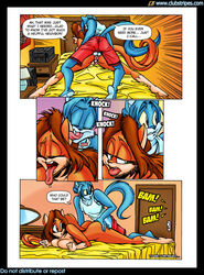 anthro anthro_on_anthro balls bed breasts breath canid canine closed_eyes clothed clothing clubstripes comic digital_media_(artwork) domestic_cat duo english_text erection felid feline felis female female_penetrated fox fur furniture furry genitals inside jilo licking male male/female male_penetrating male_penetrating_female mammal nude on_bed open_mouth panting partially_clothed penetration penile penile_penetration penis penis_in_pussy sex straight text tongue tongue_out toony unseen_character vaginal vaginal_penetration