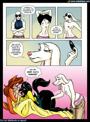 1futa 2girls ass breasts butt canid canine canis clothed clothing clubstripes comic digital_media_(artwork) domestic_cat domestic_dog english_text equid equine eyewear felid feline felis female female_on_futa female_with_female fingering flat_chest fur furry futanari glasses group horse jilo large_ass mammal masturbation panties text underwear undressing wide_hips