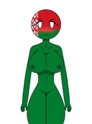 belarus_(countryhumans) blushing breachka countryhumans countryhumans_girl green_skin nude_female tagme