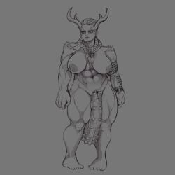 1futa 2022 abs animal_genitalia antlers areolae arm_tattoo armlet barbed_penis biceps big_biceps big_breasts big_hands big_thighs blunt_penis braided_hair breasts breasts_apart broad_shoulders bumpy_penis clariarikari front_view full_body futa_only futanari grey_background greyscale hair_between_breasts half-mast hanging_penis horsecock huge_cock huge_hands huge_thighs humanoid knees large_penis long_penis monochrome monster_cock multiple_braids muscular muscular_arms muscular_futanari muscular_hands muscular_legs muscular_thighs nipples nordic nude original_character penis pubic_tattoo runes runes_on_skin semi-erect shoulder_spikes sketch solo spiked_penis standing tattoo thick_penis thick_thighs toned_stomach top_heavy_penis tribal_tattoo ulfhildr_(le_lrdr) unusual_penis wide_hips