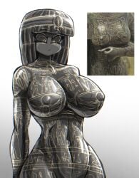 1girls abs among_us ancient ancient_egypt animate_inanimate bare_breasts bare_midriff big_breasts black_body black_skin blunt_bangs body_writing breasts busty character_request completely_naked completely_nude completely_nude_female curvy egyptian egyptian_female exposed_breasts exposed_midriff female female_focus female_only fine_art_parody hi_res high_resolution highres huge_breasts humanoid inanimate large_breasts meme midriff naked naked_female navel nipples nude nude_female original_character photo_reference reference_image solo solo_female solo_focus statue sussy toned_stomach voluptuous when_you_see_it yellow_eyes zzzhodazzz