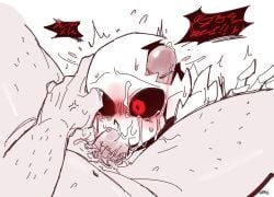 2boys 2d alternate_universe animated_skeleton artist_name crying cum cum_in_mouth cumming cumming_in_mouth forced_oral hand_on_head heki_(artist) horror_sans horrortale horrortale_sans male male_only oral oral_sex penis penis_through_hole sans sans_(horrortale) sans_au sex shocked_expression simple_background skeleton solo_focus tears text undertale undertale_(series) undertale_au undertale_fanfiction white_background