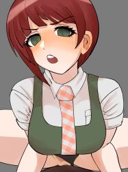 alternate_version_available brown_hair clothed_sex cum danganronpa danganronpa_2:_goodbye_despair koizumi_mahiru panties panties_aside pov pubic_hair sex smooth_skin super_danganronpa_2 uncensored vaginal_penetration